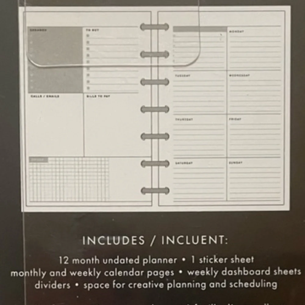 The Happy Planner Mini Disney Edition Dashboard Layout Undated 12 Month NWT - Picture 5 of 7